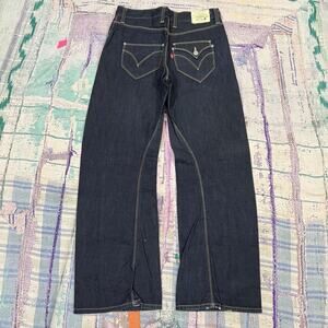 VTG Levis Engineered Jeans Mens Blue Dark Wash Twisted Fits 30x29